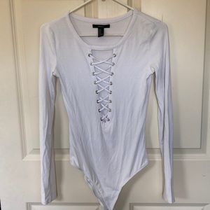 Forever 21 White Body Suit